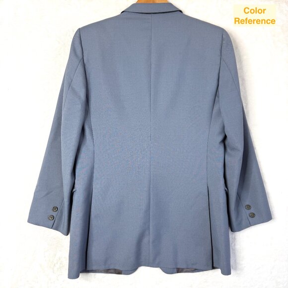 VTG Yves Saint Laurent France Horowitz Wool Blend 2 Button Suit Jacket Mens 39 - Picture 7 of 13